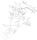 Handle Panel Style E and F Diagram and Parts List for 31AH64FG700 2012 Yard Machines Snow Blower